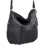 Mancini Leather Goods Women's Pebbled Katherine Shoulder Bag Front_Three_Fourths_Angled_Right