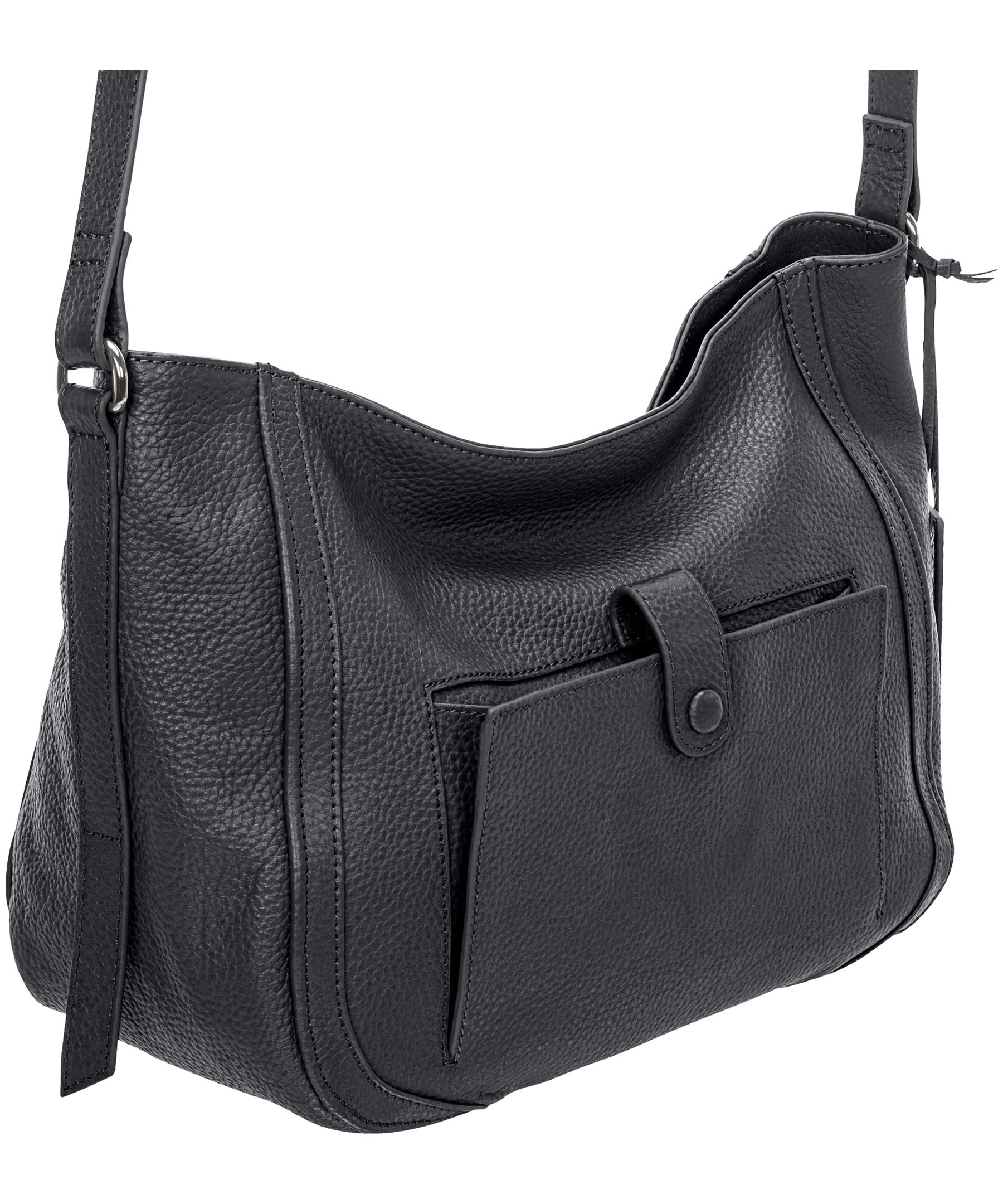 Sac à bandoulière en cuir maroquiné pour femmes, Sophia, Mancini Leather Goods