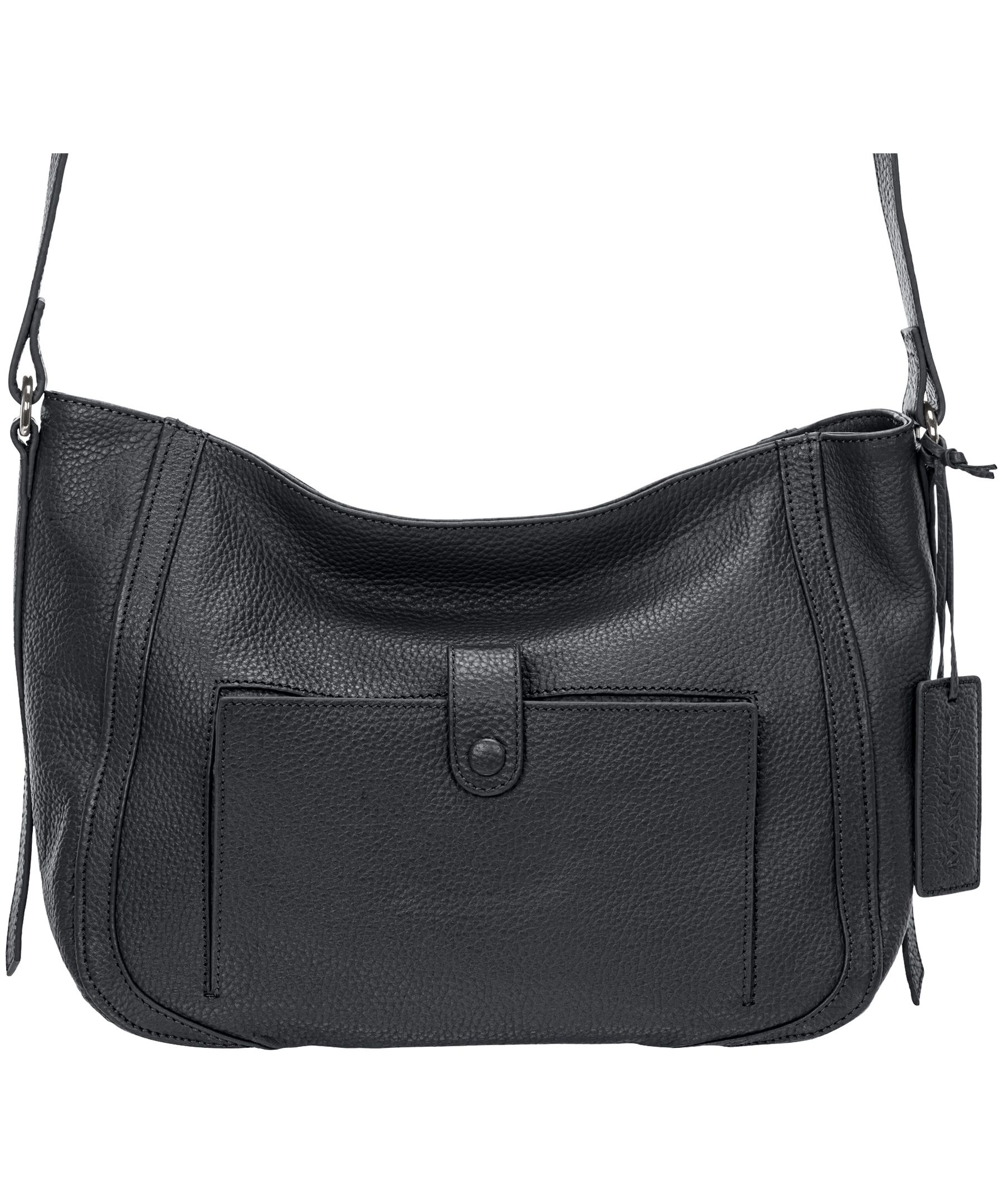 Sac à bandoulière en cuir maroquiné pour femmes, Sophia, Mancini Leather Goods