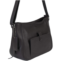 Mancini Leather Goods Women's Pebbled Sophia Crossbody Bag