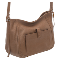 Mancini Leather Goods Women's Pebbled Sophia Crossbody Bag