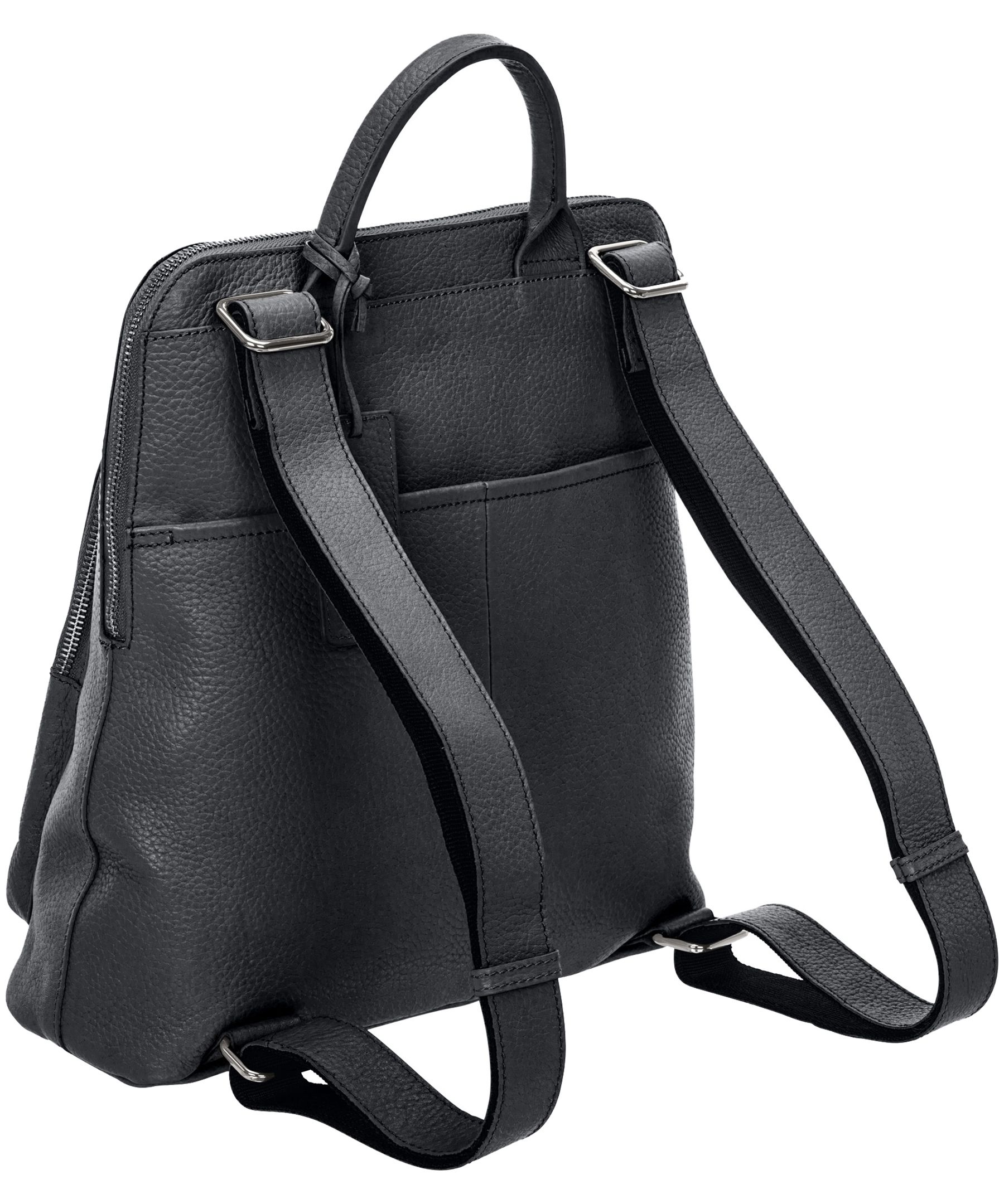 Mancini Leather Goods Women's Pebbled Brigitte Backpack