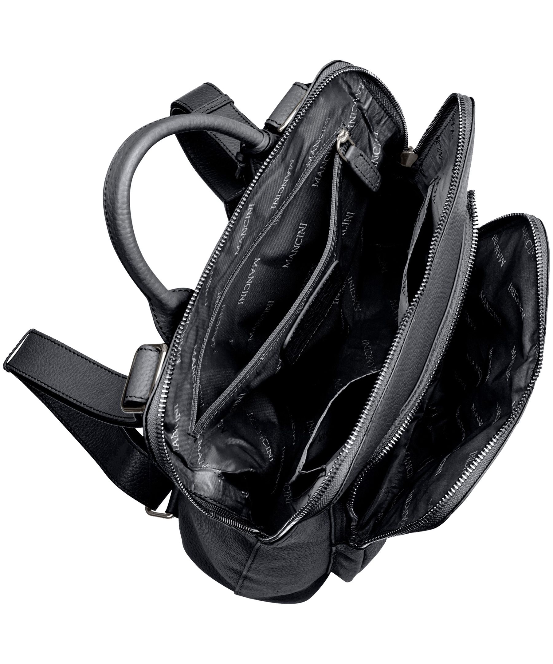 Mancini Leather Goods Women's Pebbled Brigitte Backpack