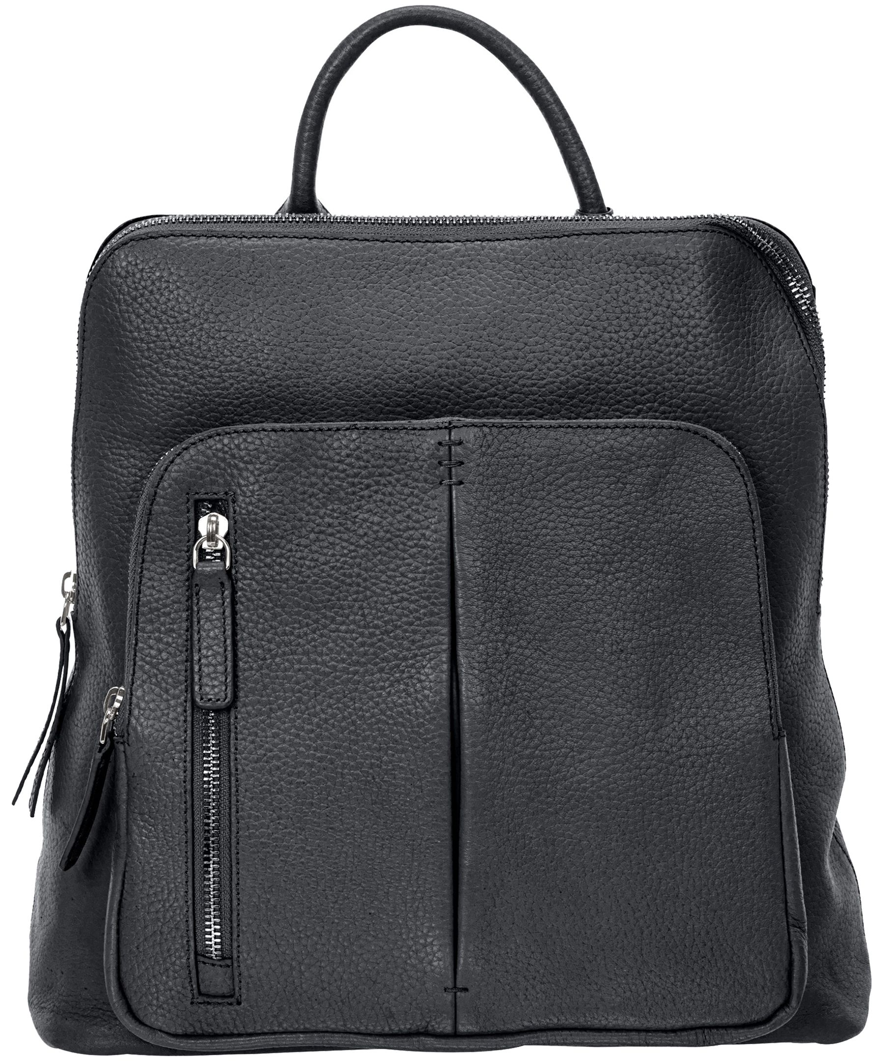 Mancini Leather Goods Women's Pebbled Brigitte Backpack