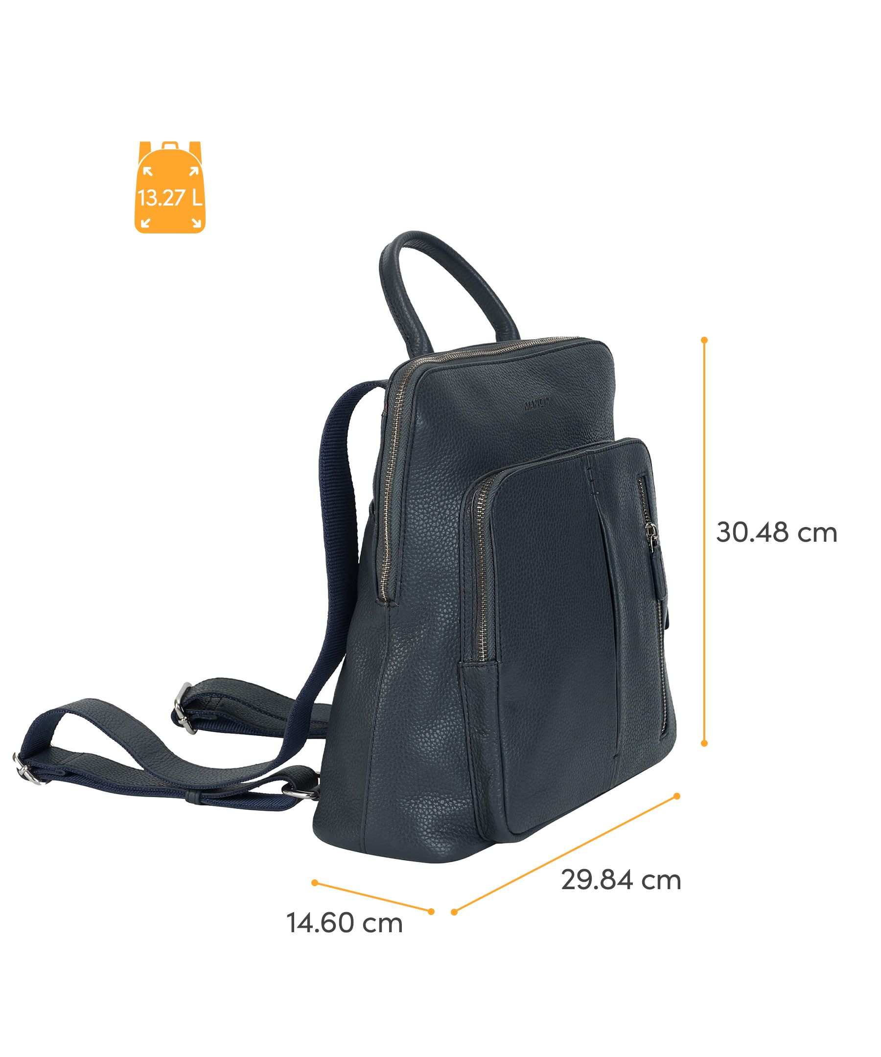 Mancini Leather Goods Women's Pebbled Brigitte Backpack