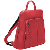 Mancini Leather Goods Women's Pebbled Brigitte Backpack