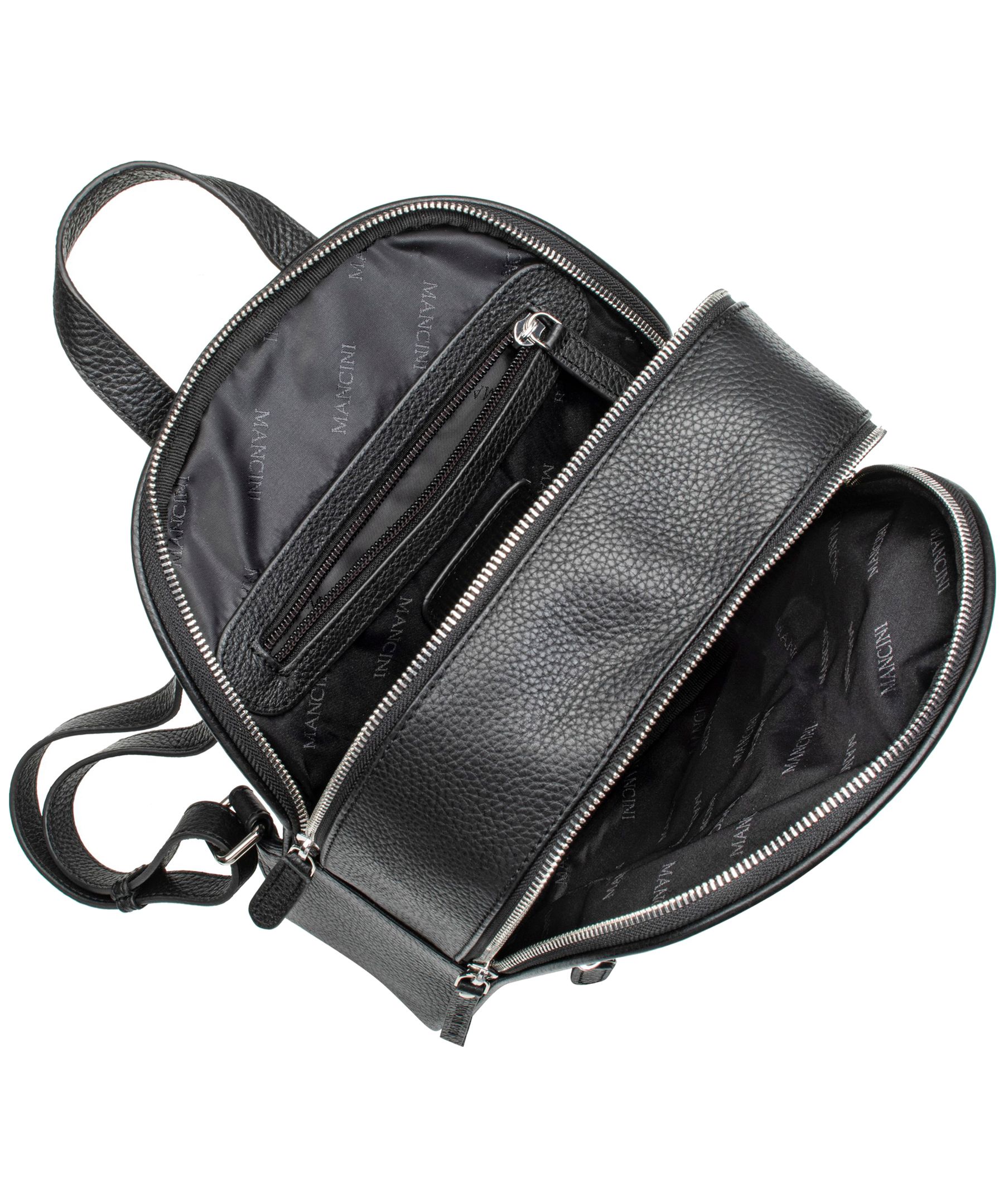 Mancini Leather Goods Women's Pebbled Audrey Backpack
