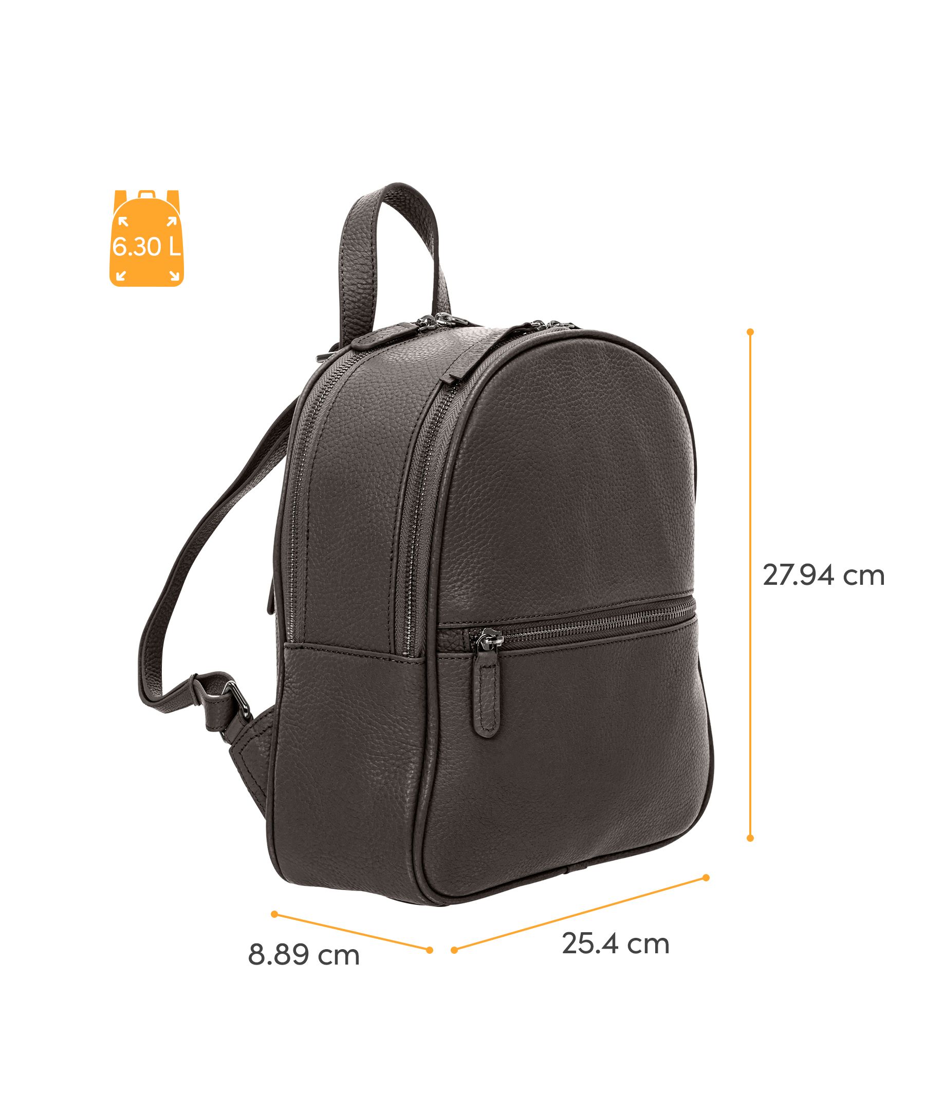 Mancini Leather Goods Women's Pebbled Audrey Backpack