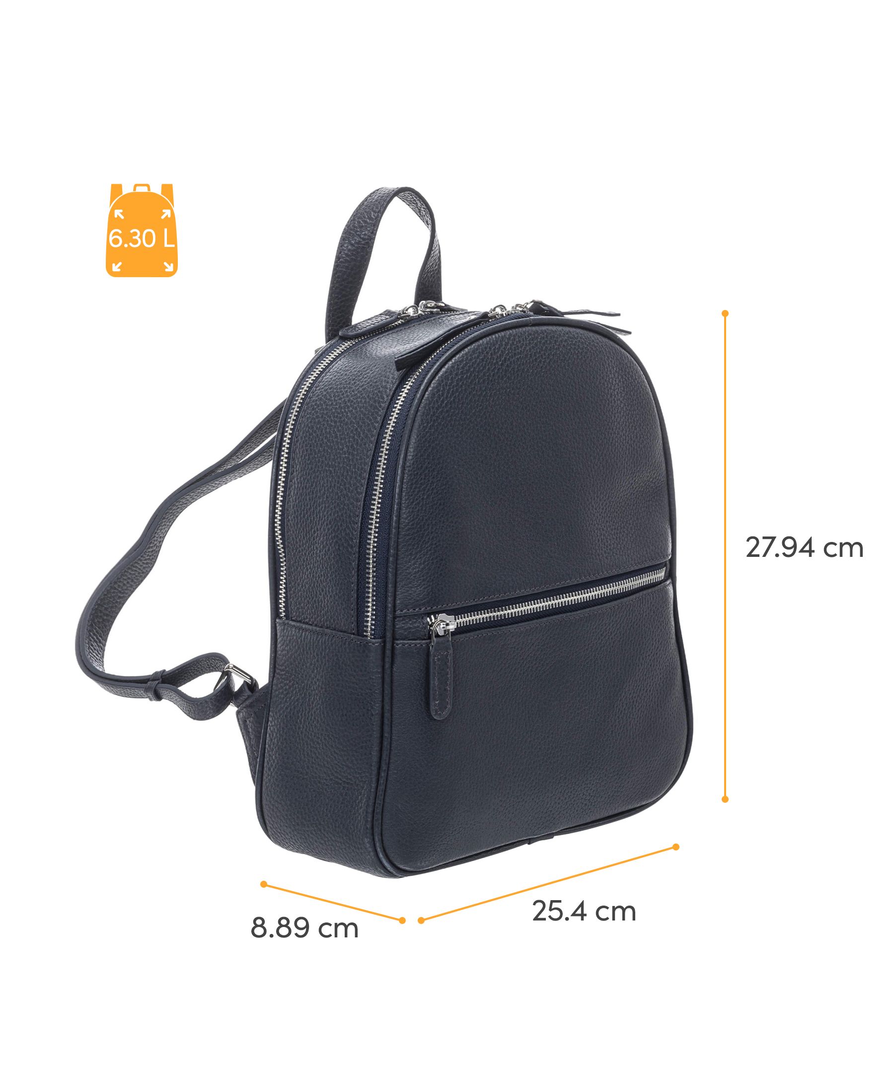 Mancini Leather Goods Women's Pebbled Audrey Backpack