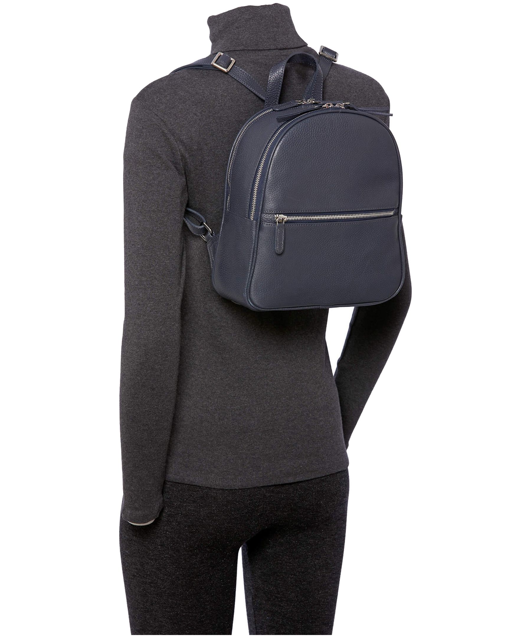 Mancini Leather Goods Women's Pebbled Audrey Backpack