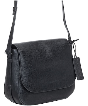 Mancini Leather Goods Women's Pebbled Amy Crossbody Bag