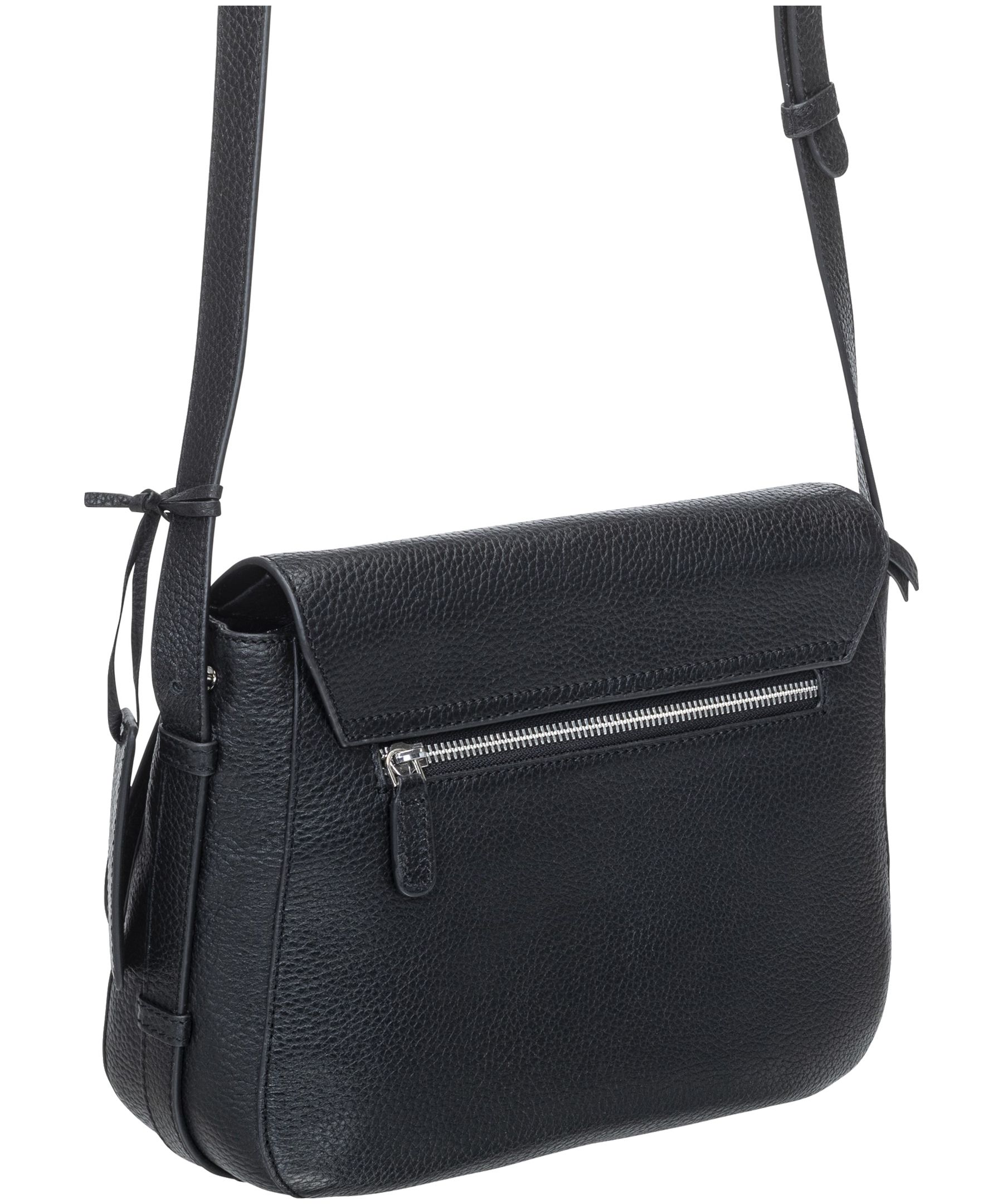 Sac à bandoulière en cuir maroquiné pour femmes, Amy, Mancini Leather Goods