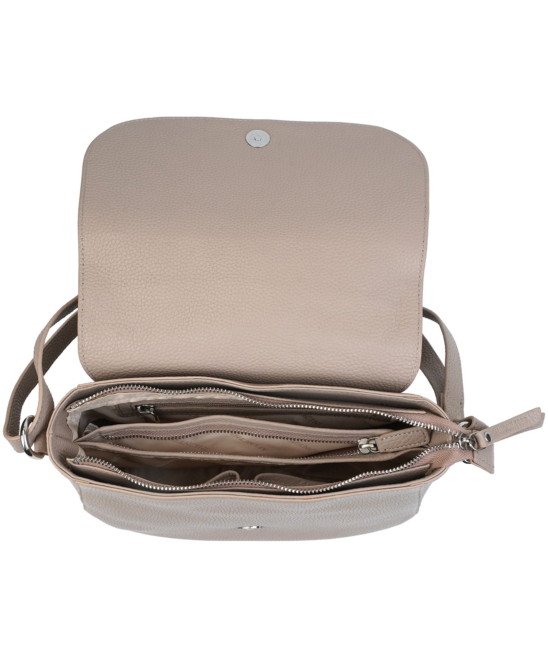 Sac à bandoulière en cuir maroquiné pour femmes, Amy, Mancini Leather Goods