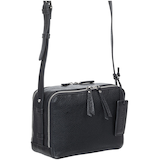 Sac à bandoulière de style caméra en cuir maroquiné pour femmes, Rachel, Mancini Leather Goods Front_Three_Fourths_Angled_Right