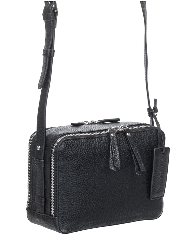 Mancini Leather Goods Women's Pebbled Rachel Camera Style Crossbody Bag