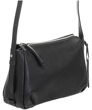 Sac à bandoulière en cuir maroquiné pour femmes, Charlize, Mancini Leather Goods