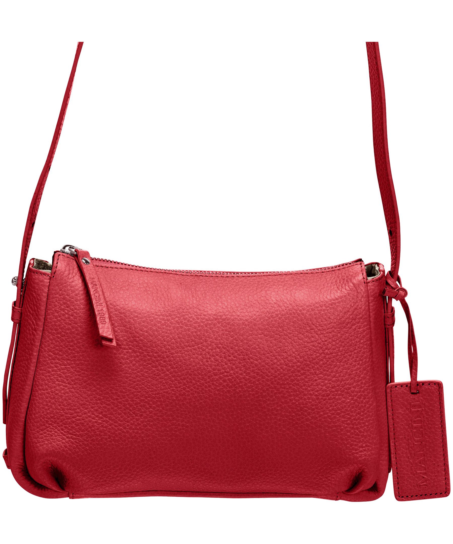 Mancini Leather Goods Women's Pebbled Charlize Cross Body Bag