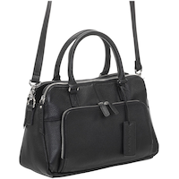 Sac fourre-tout maroquiné pour femmes, Jennifer, Mancini Leather Goods Front_Three_Fourths_Angled_Right