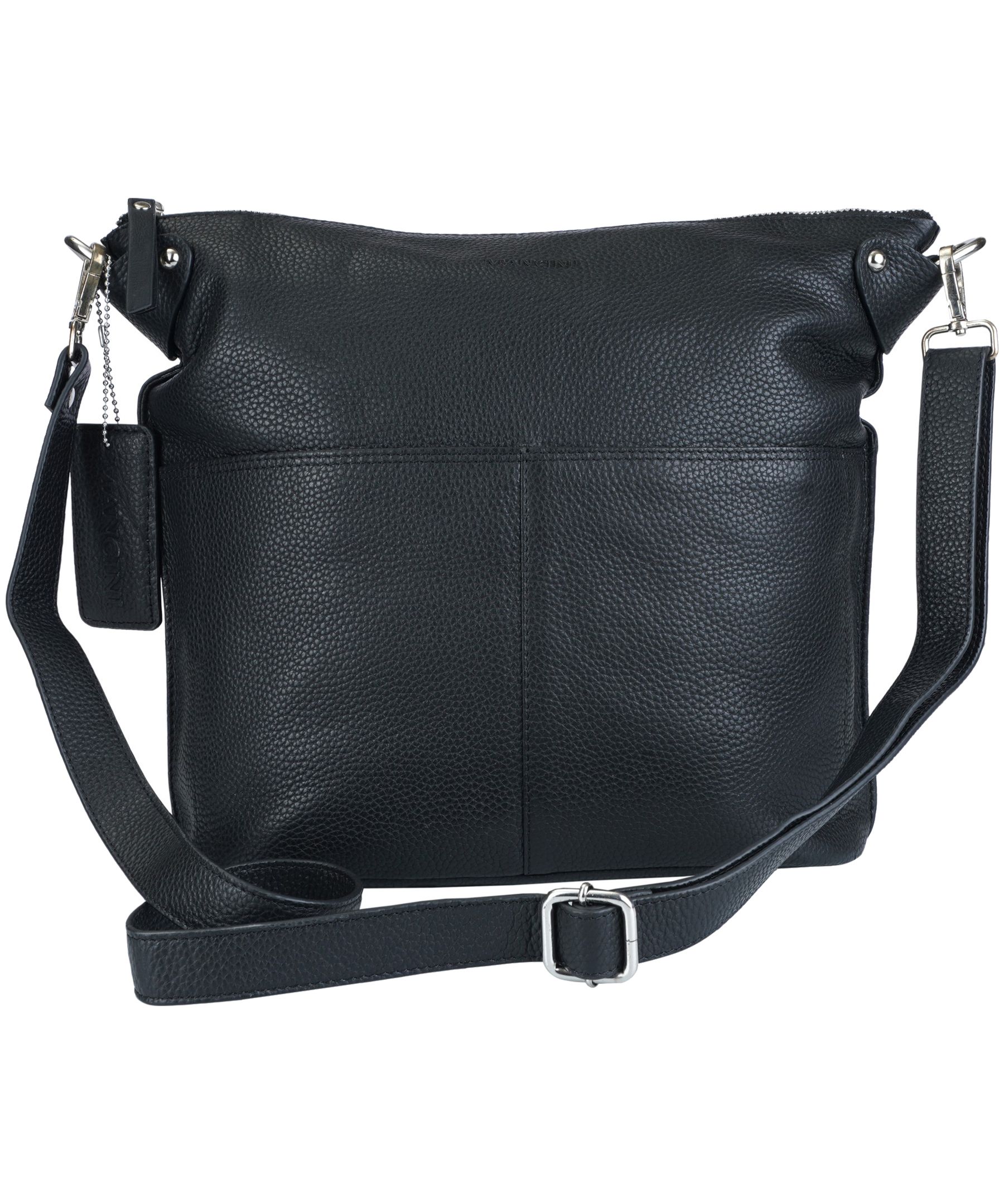 Sac à bandoulière en cuir maroquiné pour femmes, Susan, Mancini Leather Goods