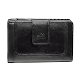 Mancini Leather Goods Unisex South Beach RFID Secure Medium Clutch Wallet Front_Flat