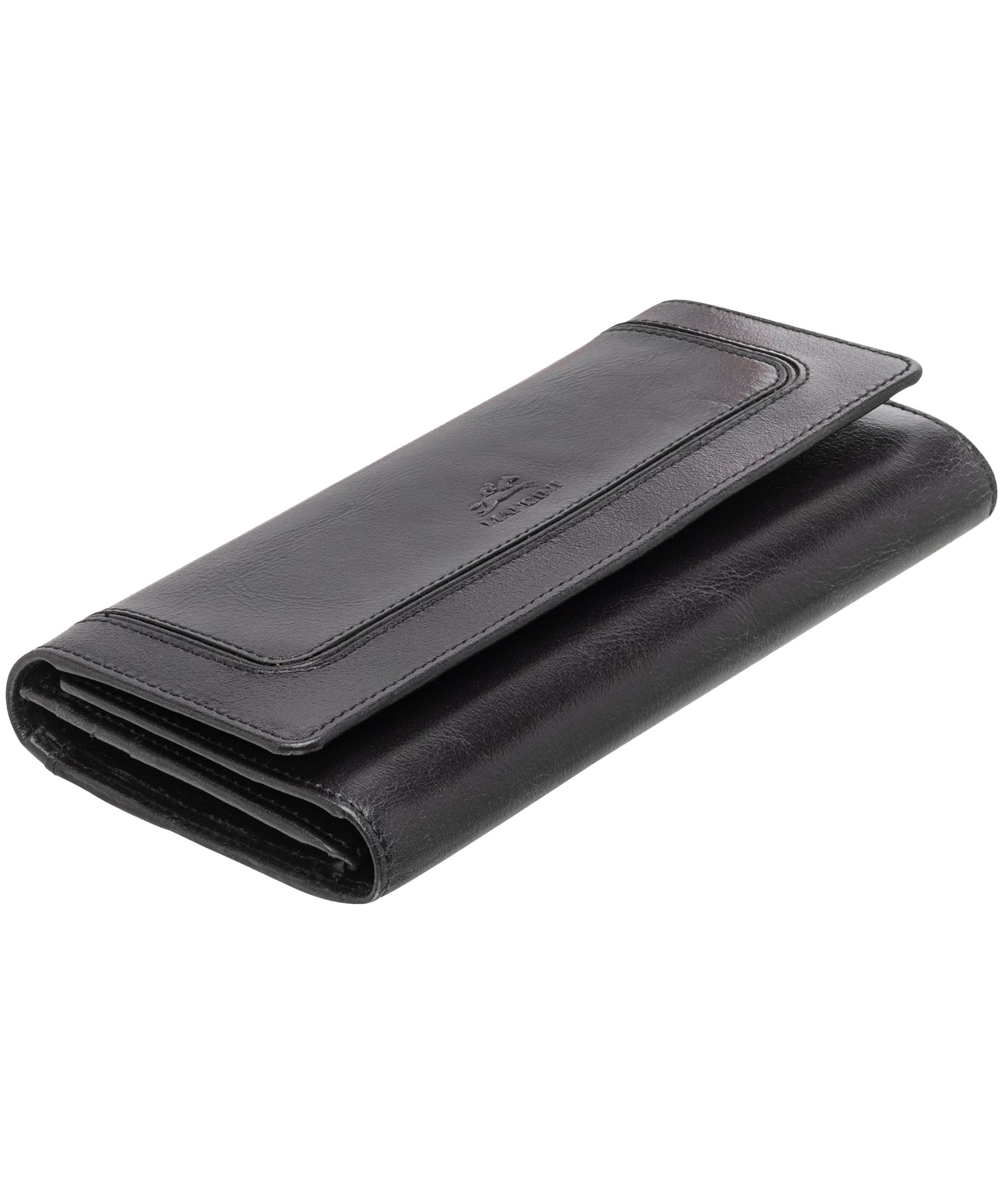 Mancini Leather Goods Unisex South Beach RFID Secure Trifold Wallet