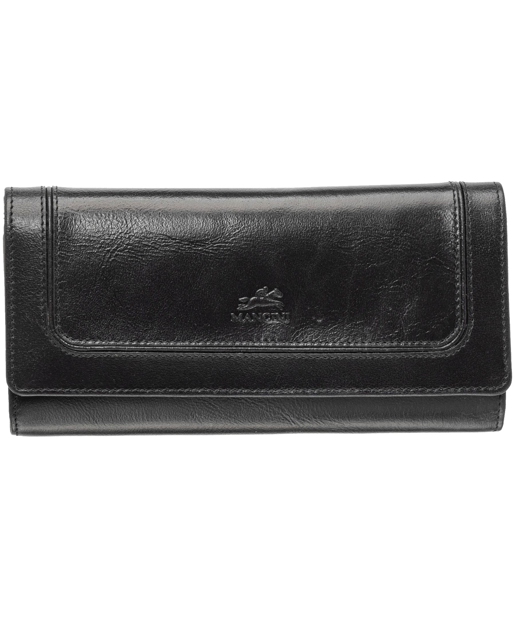 Mancini Leather Goods Unisex South Beach RFID Secure Trifold Wallet