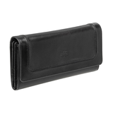 Mancini Leather Goods Unisex South Beach RFID Secure Quadruple Fold Wallet Front_Three_Fourths_Angled_Right