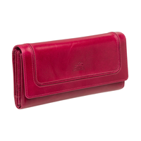 Mancini Leather Goods Unisex South Beach RFID Secure Quadruple Fold Wallet