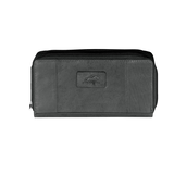 Mancini Leather Goods Unisex Casablanca RFID Secure Double Zipper Wallet Front_Flat