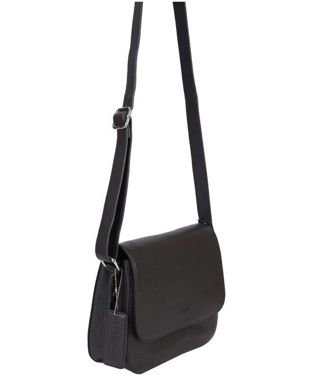 Sac à bandoulière en cuir maroquiné pour femmes, Alison, Mancini Leather Goods