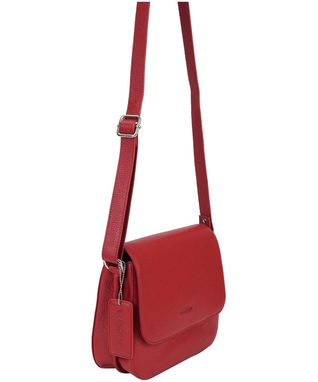 Mancini Leather Goods Women's Pebbled Alison Crossbody Bag