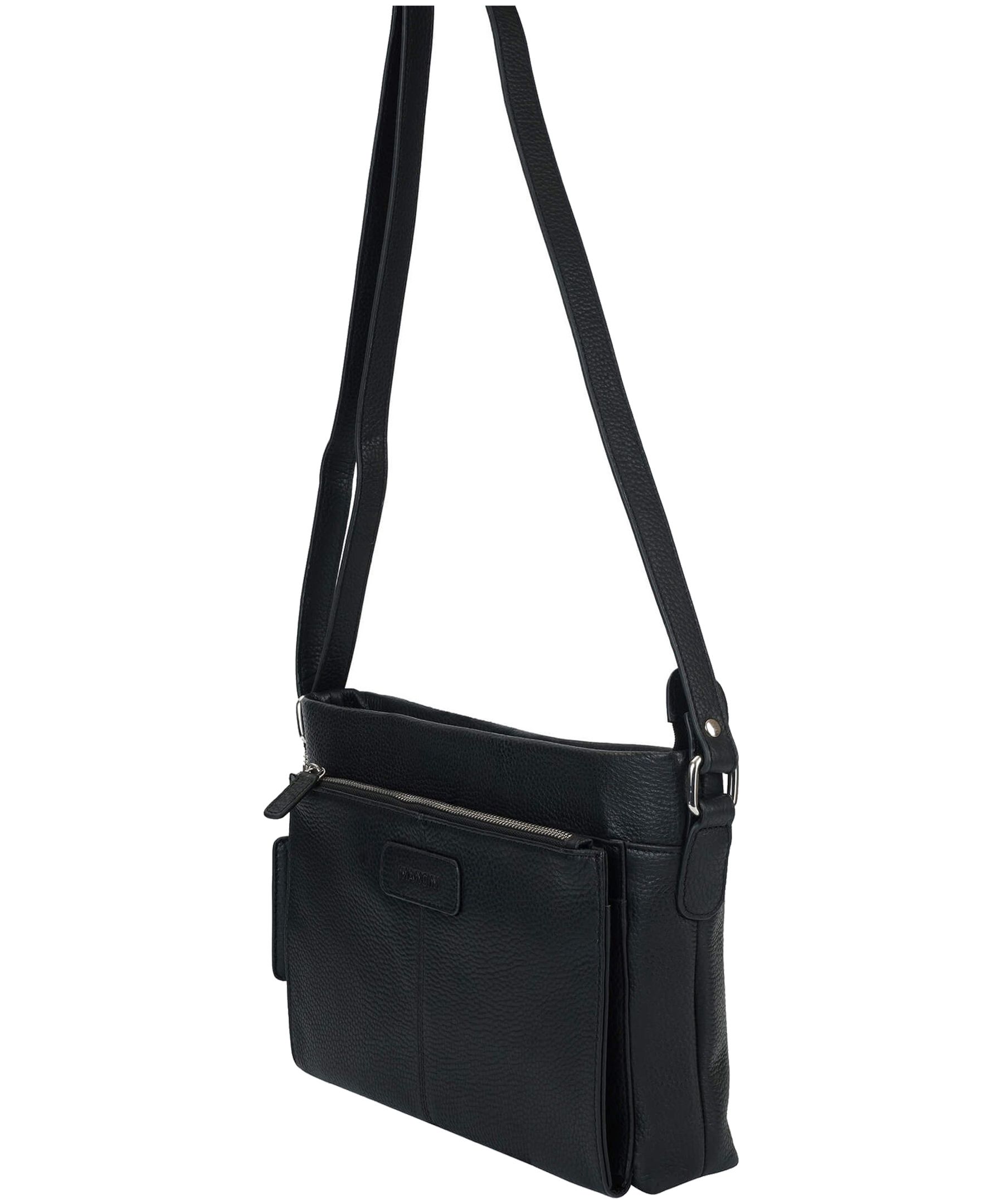 Sac à bandoulière maroquiné avec range-tout pour femmes, Loretta, Mancini Leather Goods