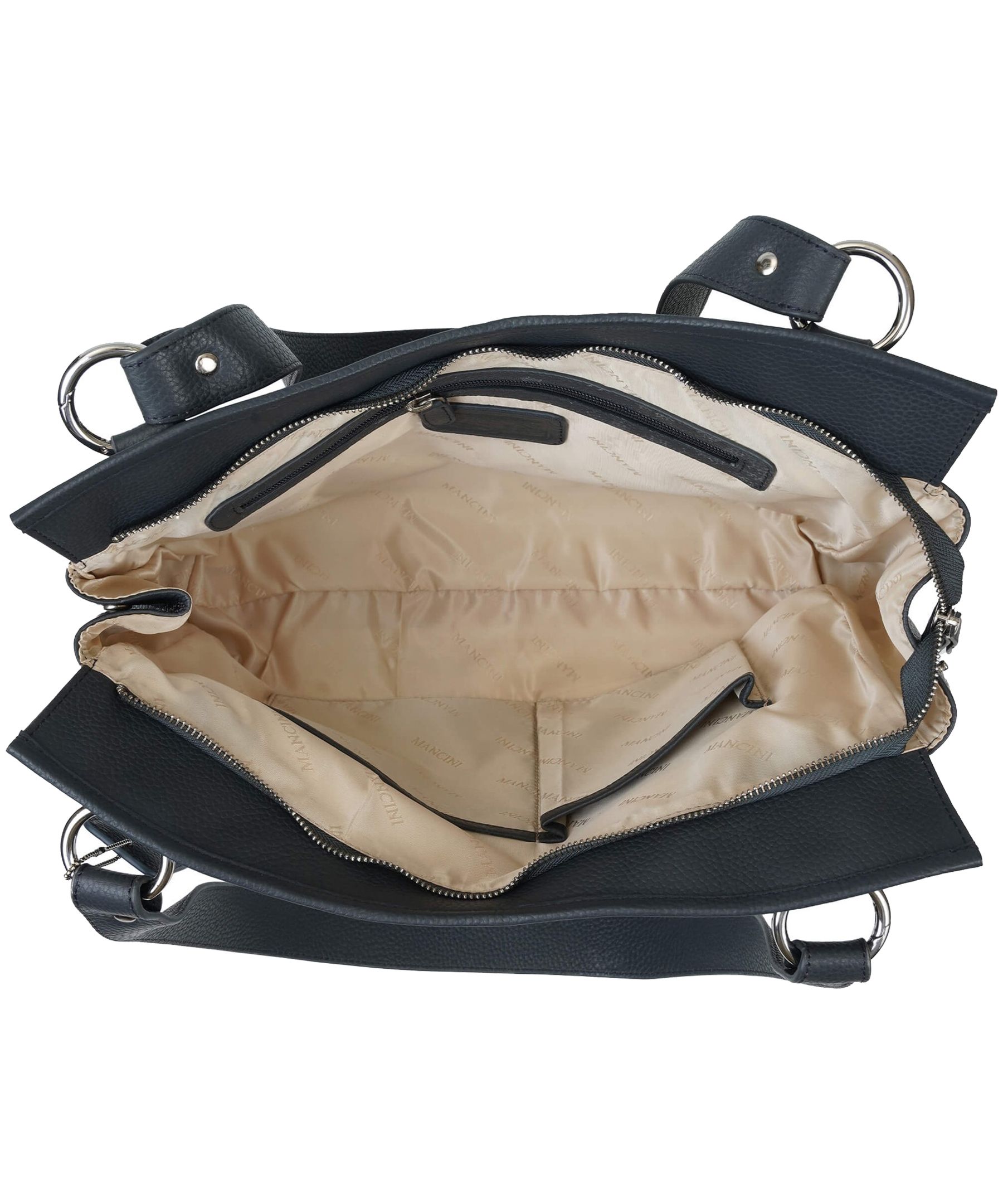 Mancini Leather Goods Women's Pebbled Kelsea Shoulder Bag