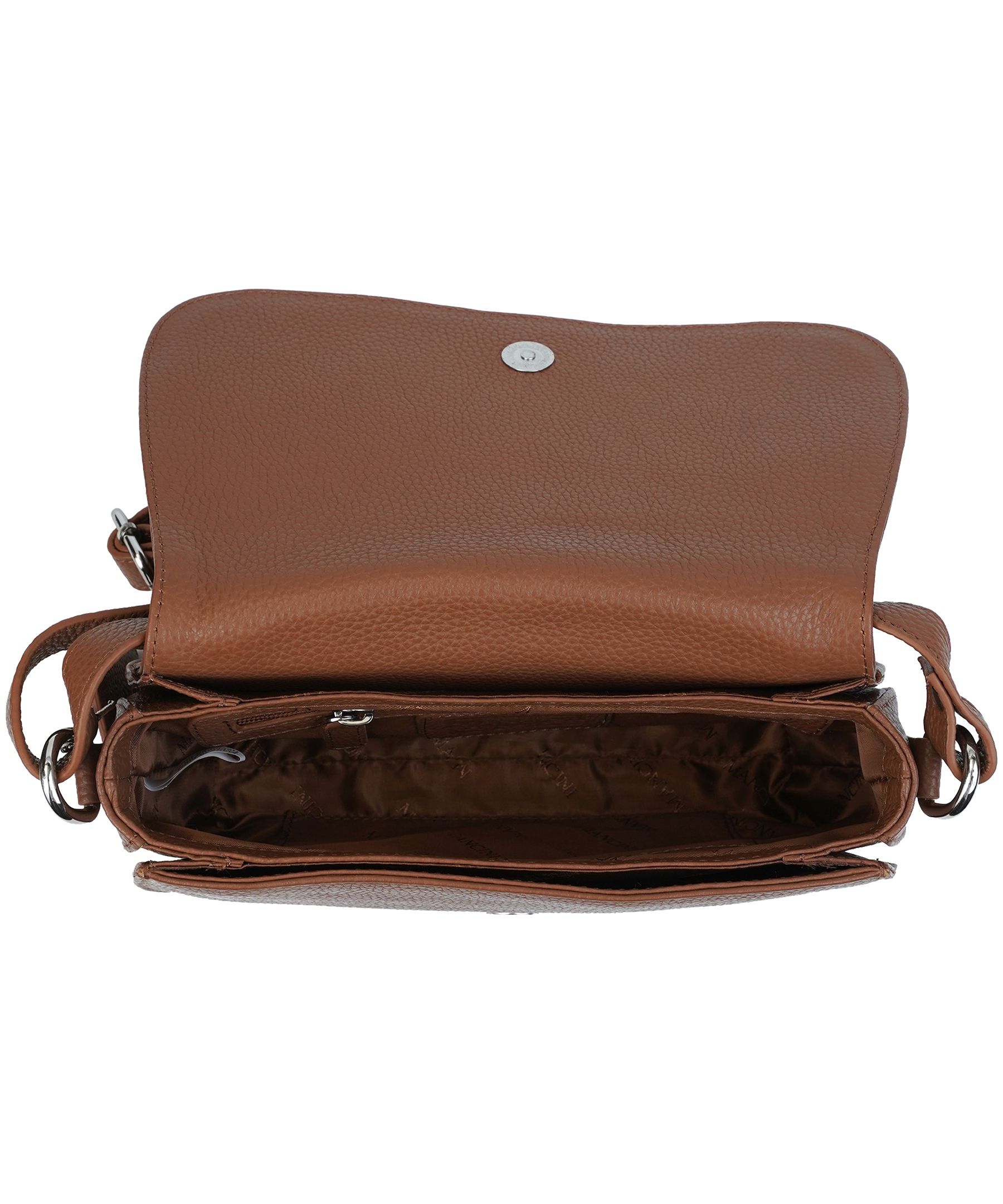 Mancini Leather Goods Women's Pebbled Isabella Crossbody Handbag