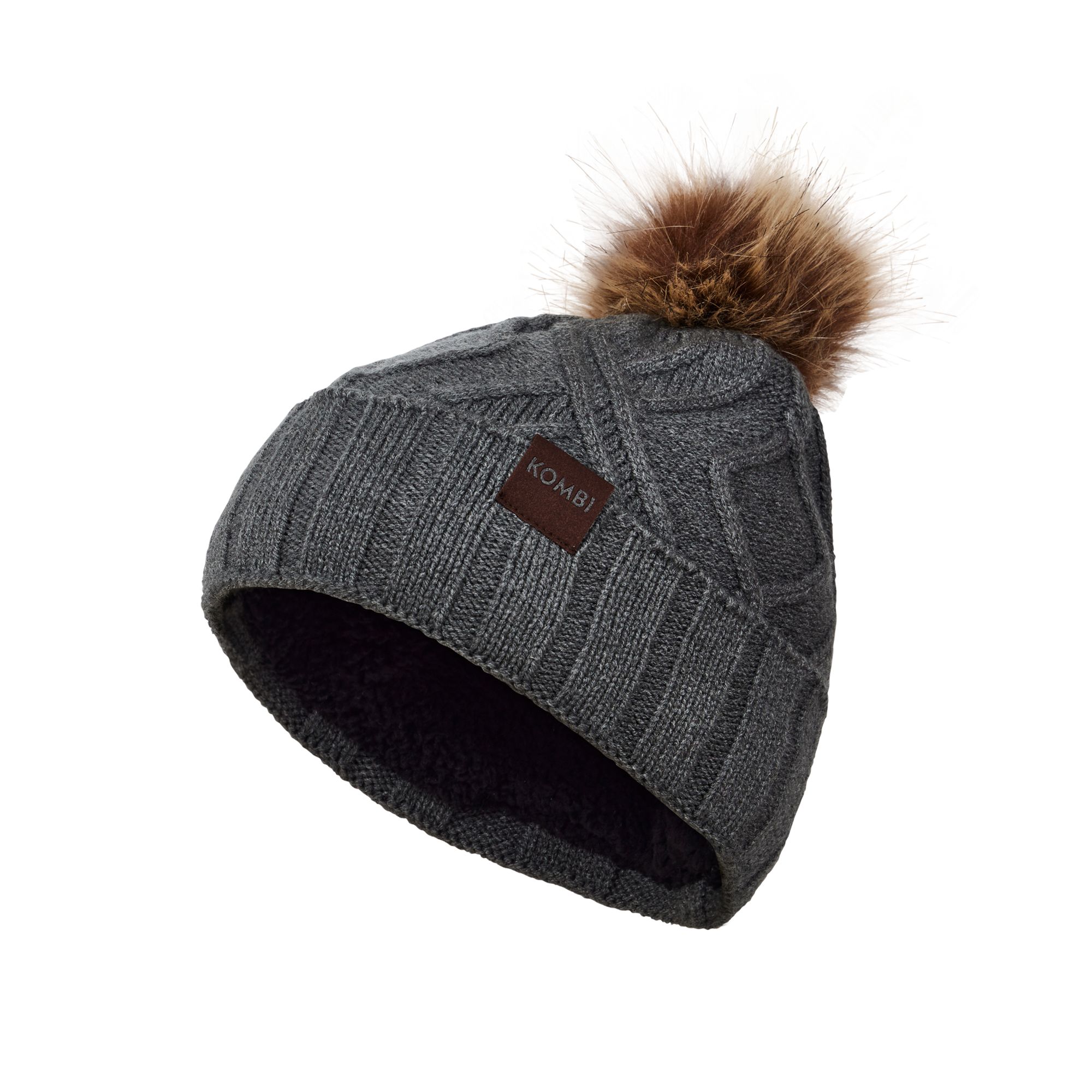 Bonnet à maille torsadée pour femmes, Kombi