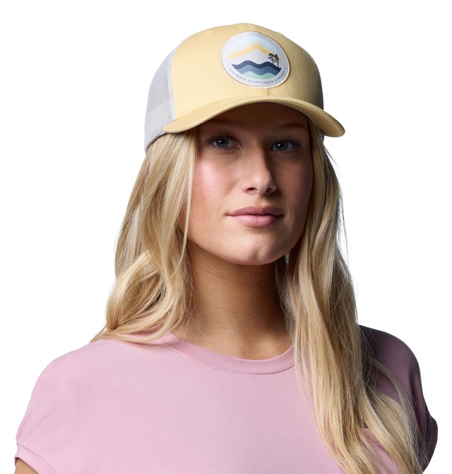Columbia Women's Mesh Snap Back Hat Front_Angled_Right
