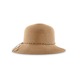 Chapeau en paille à dessus arrondi pour femmes, Denver Hayes Front_Flat
