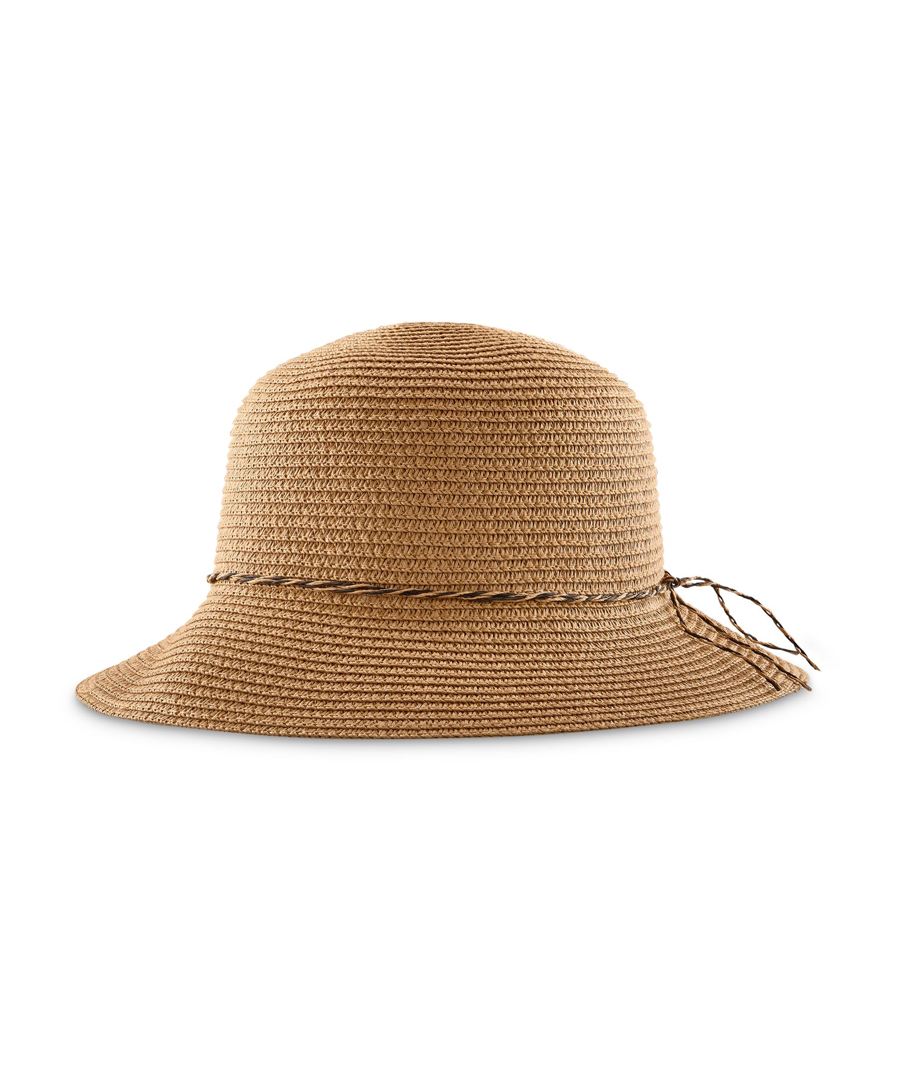 Chapeau en paille à dessus arrondi pour femmes, Denver Hayes