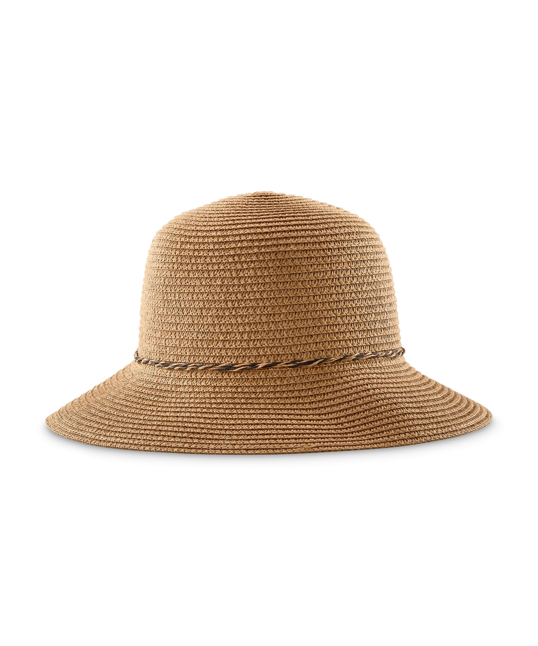 Chapeau en paille à dessus arrondi pour femmes, Denver Hayes