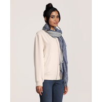 Denver Hayes Women's Woven Stripe Scarf Front_Angled_Right