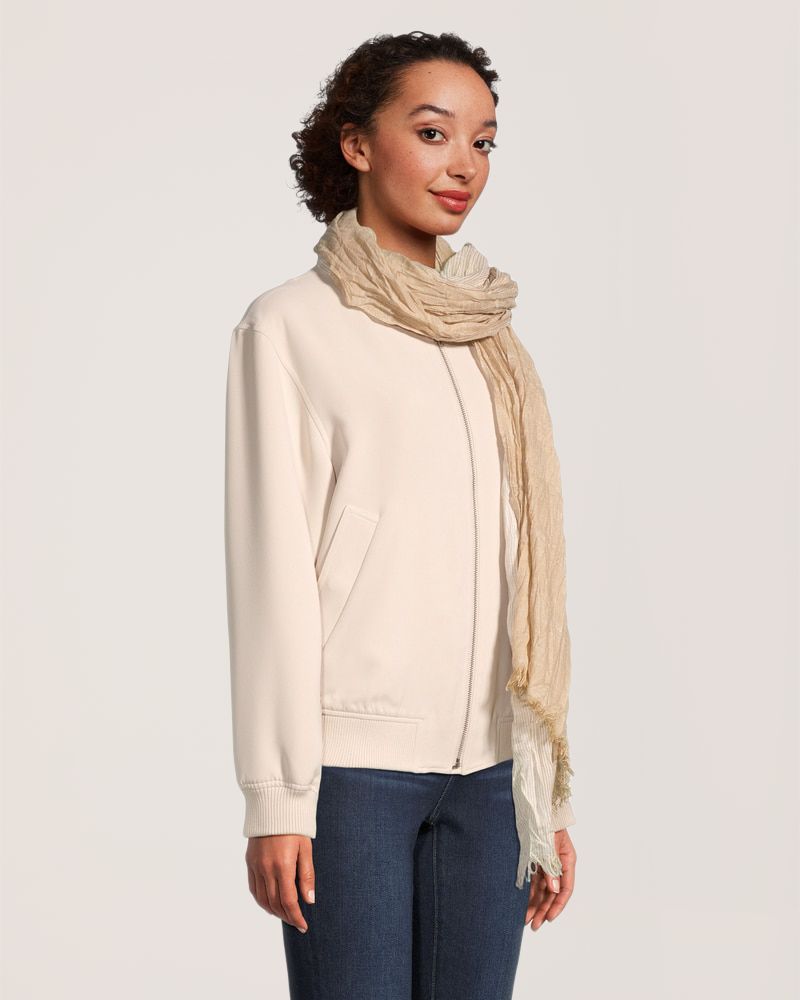 Foulard en tissu rayé pour femmes, Denver Hayes