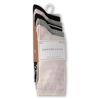 Chaussettes FreshTech pour femmes, Denver Hayes, paquet de 5 paires Front_Flat