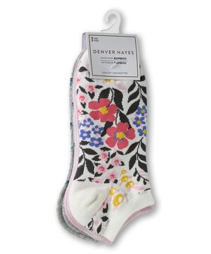 Chaussettes basses pour femmes, Denver Hayes, paquet de 3 paires