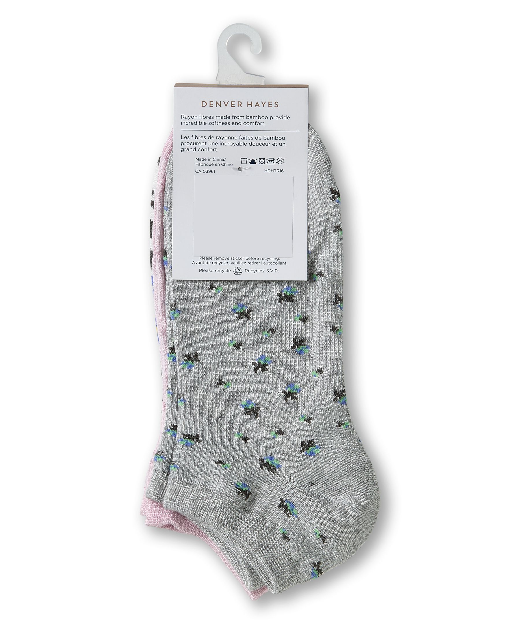 Chaussettes basses pour femmes, Denver Hayes, paquet de 3&nbsp;paires