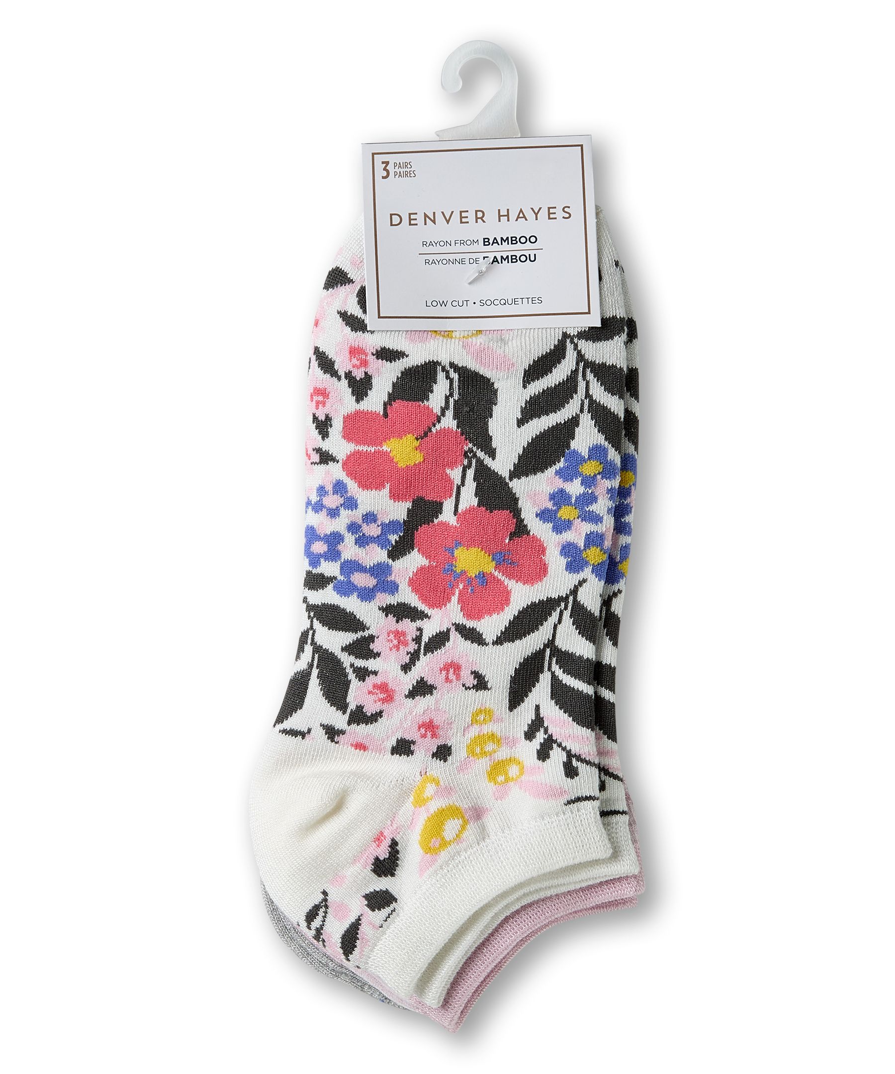 Chaussettes basses pour femmes, Denver Hayes, paquet de 3&nbsp;paires
