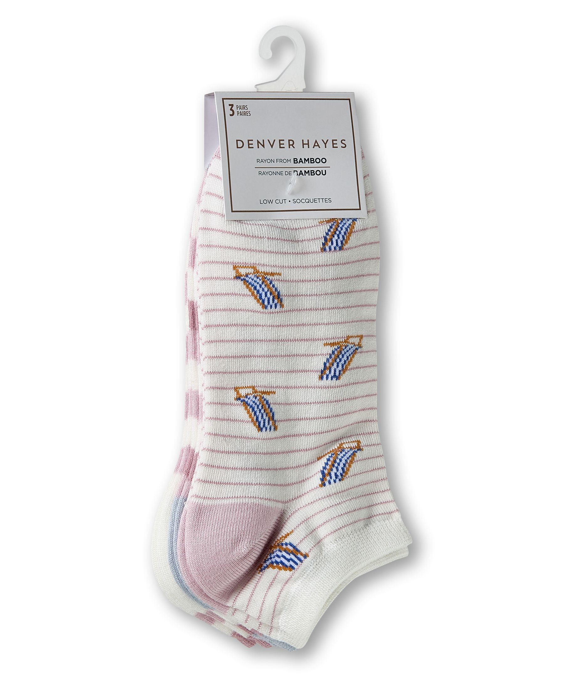Chaussettes basses pour femmes, Denver Hayes, paquet de 3&nbsp;paires