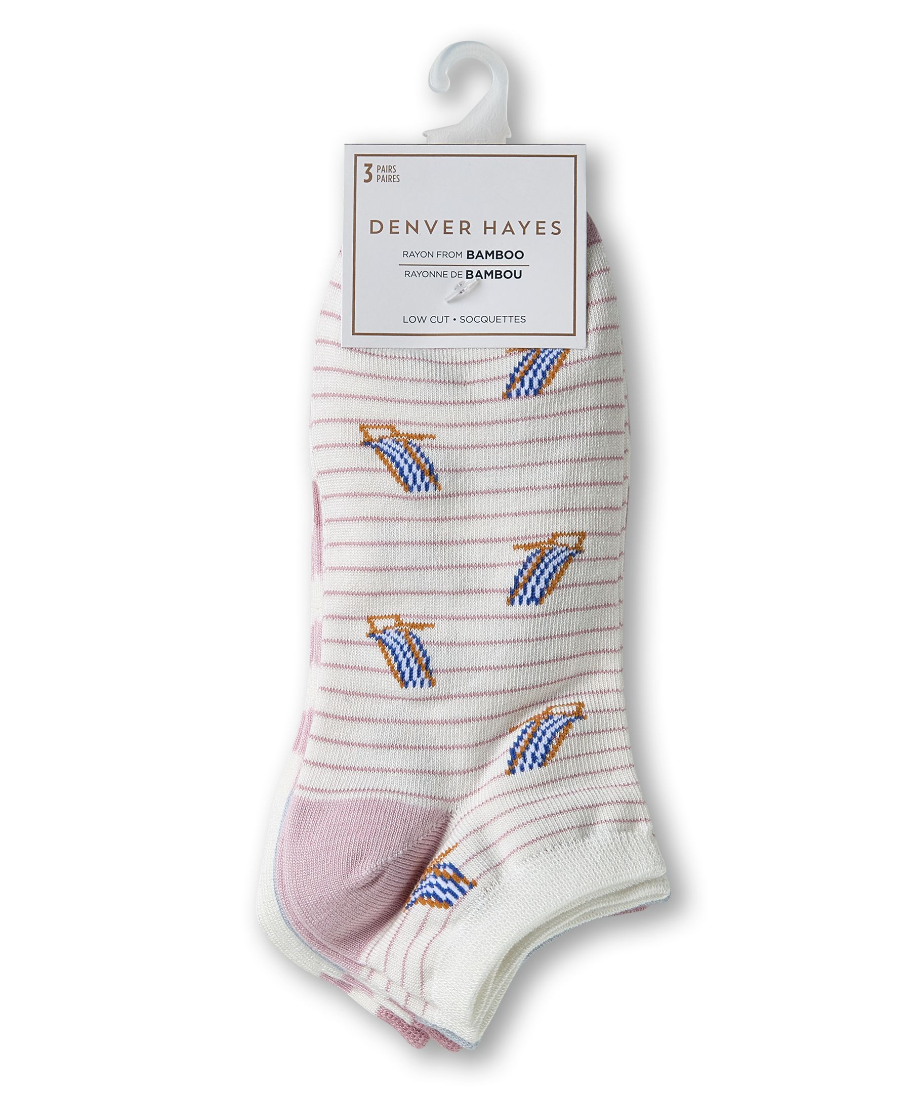 Chaussettes basses pour femmes, Denver Hayes, paquet de 3&nbsp;paires