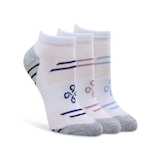 Chaussettes basses en microfibre pour femmes, Shambhala, paquet de 3 paires Front_Angled_Right