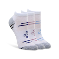Chaussettes basses en microfibre pour femmes, Shambhala, paquet de 3 paires Front_Angled_Right