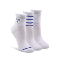 Mi-chaussettes côtelées pour femmes, Shambhala, paquet de 3 Front_Angled_Right